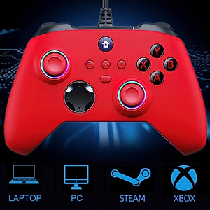 Gamepad Tay cầm chơi game XB01 có dây cho máy tính, laptop hàng nhập khẩu