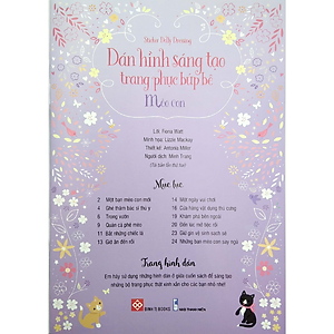 Sách Sticker Dolly Dressing - Dán Hình Sáng Tạo Trang Phục Búp Bê - Mèo Con