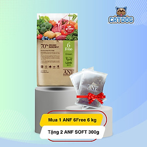 [ 5.6KG ] Thức ăn hạt cho chó ANF 6FREE PLUS VỊ CỪU + GẠO nhập khẩu Hàn Quốc