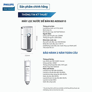 Máy lọc nước để bàn RO Philips ADD6910