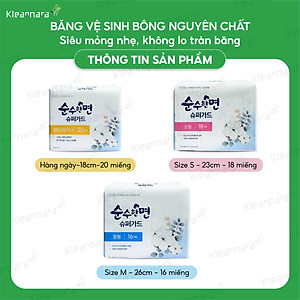 BĂNG VỆ SINH KLEANNARA SOONSOOHAN SUPERGUARD SIZE M (26CM)- 16 miếng