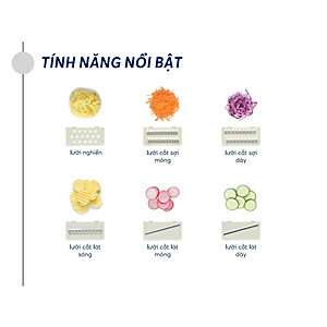 Bộ nạo cắt rau củ đa năng Yoko - Inochi