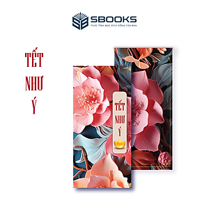 Combo 5 Cái Bao Lì Xì Thiết Kế Họa Tiết Hoa Mẫu Đơn 2025 Giấy Cứng C150 Siêu Dày Dặn - SBOOKS