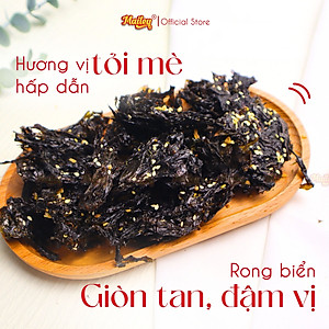 [COMBO 2 HŨ 200G] Rong biển cháy tỏi Mailey Hũ 200g - Rong biển ăn liền, ăn vặt, trộn cơm thơm ngon giàu dinh dưỡng