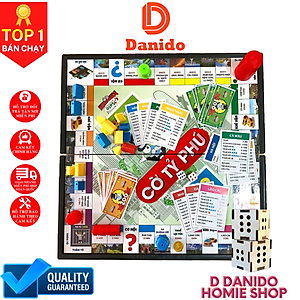 Cờ tỷ phú Monopoly cao cấp bản Việt Nam cải tiến - Boardgame cờ tỷ phú vui nhộn kích thước 31x31 và 42x42 - Hàng chính hãng D Danido