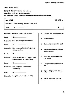 Cambridge Key English Test 3 with Answers 