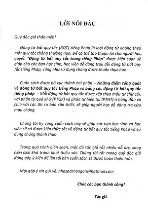 Động Từ Bất Quy Tắc Trong Tiếng Pháp - Lê Minh Cẩn _HA