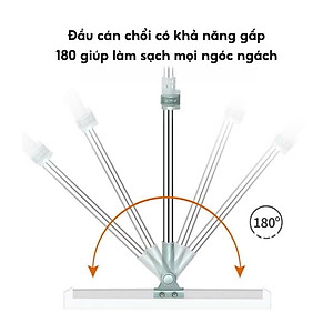 Cây Gạt Nước Chà Sàn Nhà Tắm Silicon Thông Minh Xoay 360 Độ LOẠI 50CM - HÀNG CHÍNH HÃNG MINIIN