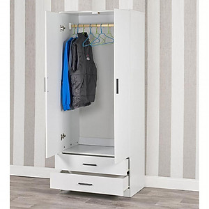 Tủ quần áo 2 cánh SMLIFE Carmelo