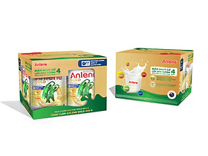 Bộ quà tặng combo 2 Sữa Bột Anlene Gold Hương Vanilla (Hộp Thiếc 800g) tặng 1 lon 400g