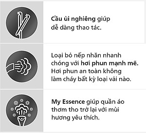 Bàn Ủi Hơi Nước Trụ Đứng Philips STE3170 /80 Có Cầu Ủi StyleBoard nghiêng, Premium (2000W) - Hàng Chính Hãng