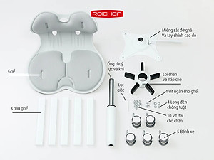 [Ghế Roichen WOW Minh ngọc] Ghế chỉnh dáng ngồi đúng  có chân xoay Roichen - WOW Hàn Quốc. Nhiều màu lựa chọn.