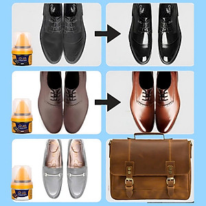 Xi Đánh Bóng Giày Da Làm Bóng Nhanh Đồ Da, Xi Kem Dưỡng Da Có Đầu Mút Hỗ Trợ MÀU ĐEN 1 HỘP