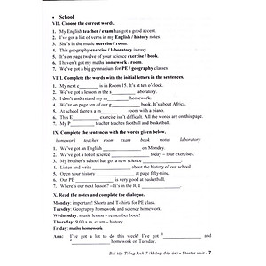 Bài Tập Tiếng Anh 7 - Chân Trời Sáng Tạo ( Lưu Hoằng Trí - Tặng File Đáp Án)