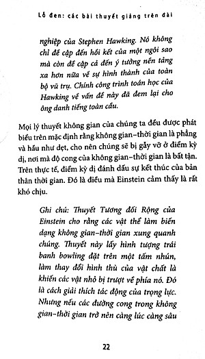 Lỗ Đen: Các Bài Diễn Thuyết Trên Đài