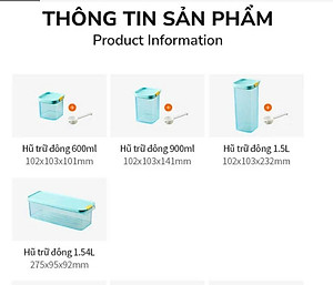 Hộp Trữ Đông Thực Phẩm Freezer Fit Locknlock Màu Tự Nhiên nhiều dung tích