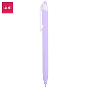 Bút Bi Xanh Ngòi 0.7 Đầu Bấm Deli - Vỏ Nhựa Màu Sắc Xinh Xắn Cute Macaron Pastel Viết Siêu Mượt - Phù Hợp Văn Phòng Học Sinh Ghi Chép Sổ Tay - EQ03330