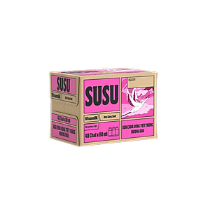 Sữa chua uống hương dâu Vinamilk Susu - Thùng 48 chai 80ml