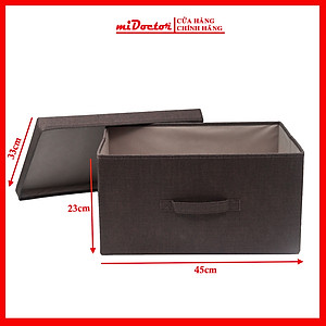 Hộp vải đựng đồ đa năng có nắp TD3a và TD3b – Túi vải Thụy Điển có nắp rời 34L sang trọng vải Oxford chính hãng