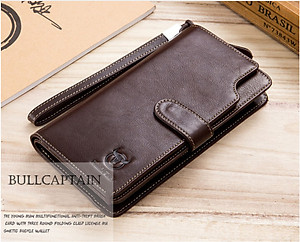 Ví nam cầm tay 100% da bò thật cao cấp phong cách mới 