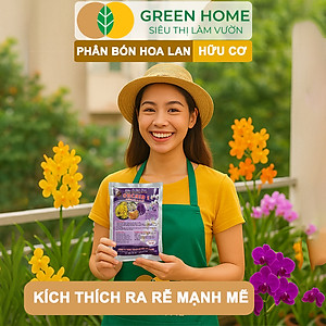 Phân Bón Lan Greenhome, 1 Tép, Túi Lưới, Tan Chậm, Không Mùi Hôi, Dưỡng Lan Ra Rễ, Xanh Tốt, Dùng Tốt Cho Sen Đá, Kiểng