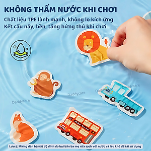 Hình Dán Sticker Cho Bé dùng nhiều lần Mideer Reusable Jelly Sticker Set 3 chủ đề