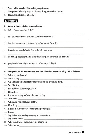 Bài Tập Tiếng Anh 7 - Có Đáp Án (Dùng Kèm SGK Tiếng Anh 7 Global Success)