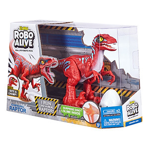 Đồ chơi ROBO ALIVE Khủng long Raptor nhanh nhẹn_Đỏ 25289/RED