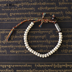 VÒNG TAY BỒ ĐỀ TINH NGUYỆT DÂY NGŨ SẮC KHẮC OMMANI CÁT TƯỜNG