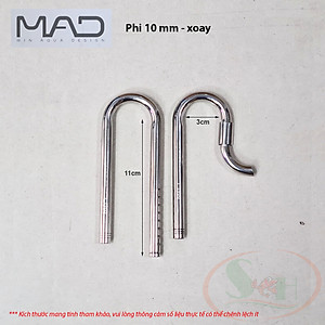 In out inox MAD phi 10, 12, 16, 19 mm CNC ống lọc thùng bể cá tép thủy sinh