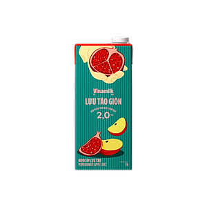 COMBO  Nước Trái Cây Cao Cấp Fruit Love Lựu Táo - 4 Hộp 1L