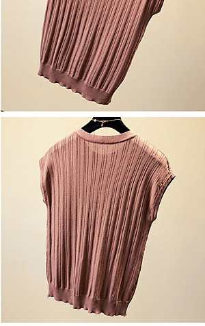 Áo len nữ freesize tay ngắn 15