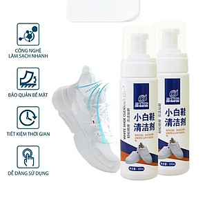 Chai xịt tạo bọt tuyết vệ sinh giày cao cấp, chai tẩy rửa giày không dùng nước 1 CHAI 200ml