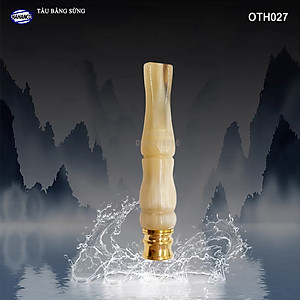 Tẩu bằng sừng sành điệu (OTH027) Thanh lọc, có lõi điều chỉnh hơi - HAHANCO