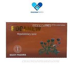 Viên uống giải độc gan BOGANEW Đại Uy Hộp 5 vỉ x 20 viên