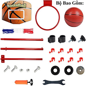 Bộ Đồ Chơi Bóng Rổ Cho Bé Thân Sắt (Đủ Phụ Kiện) Điều Chỉnh Chiều Cao Của Trụ – Bóng Rổ Trụ Sắt Cao Cấp Cho Trẻ Em – Chính Hãng Dododios 