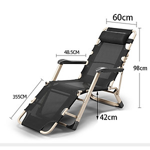 Ghế xếp thành giường, Vải lưới thoáng khí, Khung kim loại sơn tĩnh điện bền bỉ - NIKITA