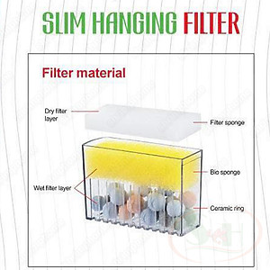 Lọc thác KaoKui Slim Hanging Filter KK 528 / 538 mini bể thủy sinh cá tép cảnh