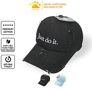 Mũ Lưỡi Trai Nón Lưỡi Trai Nón Kết Nam Nữ Jeans Just Do It Vải Denim