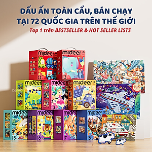 Bộ xếp hình cho bé Mideer Puzzles Level Up, Đồ chơi giáo dục trẻ em từ 1,2,3,4,5,6,7 tuổi