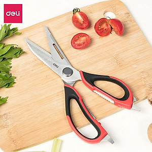 Kéo nhà bếp DELI 22.5cm - Màu đỏ 77770