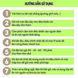 Thảm Ngải Cứu Điện, Đệm Sưởi Ngải Cứu Đông Y Nội Địa Trung Hỗ Trợ Đau Vai Gáy, Đau Lưng Nhức Mỏi Xương Khớp - TẶNG KÈM TÚI ĐỰNG HÀNG CHÍNH HÃNG MINIIN