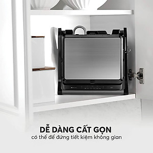 Vỉ nướng điện gấp gọn Elmich EGE-8579 - Hàng Chính Hãng
