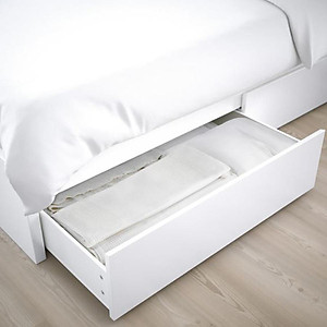 [Miễn phí vận chuyển & lắp đặt] Giường ngủ cao cấp gỗ công nghiệp thiết kế hiện đại tích hợp 2 hộc kéo thông minh Ohaha - GC005 - Màu Trắng
