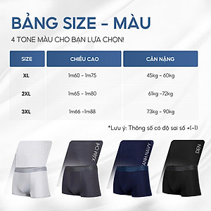 Quần boxer nam, quần lót nam thun lanh KELVIN 2.0 kháng khuẩn co giãn 4 chiều thấm hút mồ hôi phong cách nam tính -