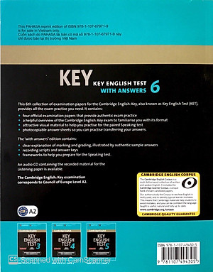 Cambridge English KEY - Key English Test 6 with Answers