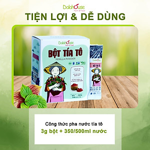 Bột Tía Tô sấy lạnh Dalahouse - Bổ phế phối, An thai, hỗ trợ giảm các triệu chứng cảm, ho, đau họng. Hỗ trợ điều trị GUT, đẹp da, trắng da