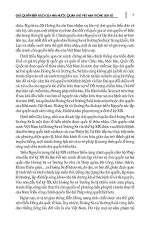 Chủ Quyền Biển Đảo Của Nhà Nước Quân Chủ Việt Nam Trong Lịch Sử (Từ Chúa Nguyễn Thế Kỷ XVI Đến Năm 1945)