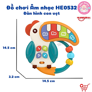 Đồ Chơi Âm Nhạc: Đàn Hình Con Vẹt Cho Bé - HUANGER HE0532