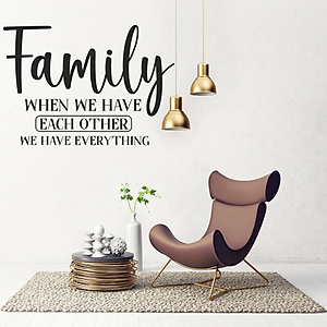 Decal dán tường In this house 1 & nhiều mẫu khác chủ đề Gia Đình - Sticker cao cấp không bong tróc, dễ dán tại nhà